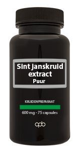 Apb Holland Sint janskruid extract puur 600mg (75 Capsules)