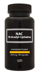 Apb Holland NAC (N-Acetyl-Cysteine) 625mg (80 Capsules)