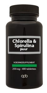 Apb Holland Chlorella & Spirulina extract puur 250mg (400 Tabletten)