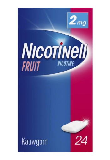 Nicotinell Kauwgom fruit 2mg (24 Stuks)