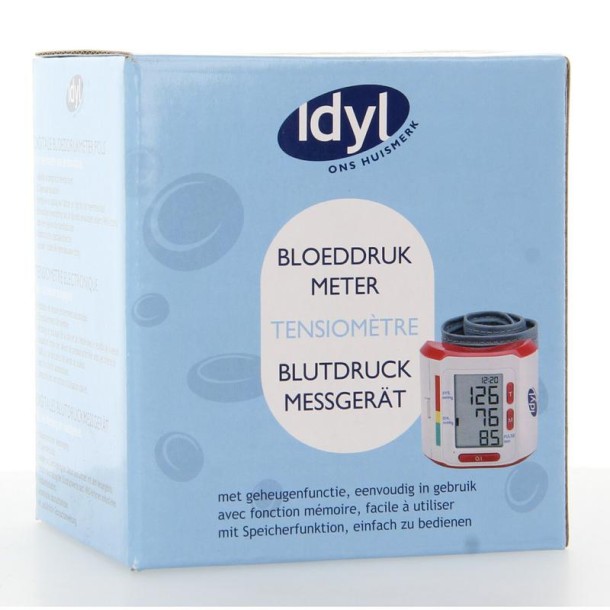 Idyl Bloeddrukmeter pols/tensiometre NL-FR-DE (1 Stuks)