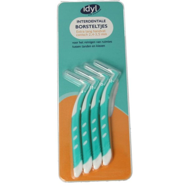 Idyl Interdentale borstel conisch extra lang XL 2.5 - 3 (4 Stuks)