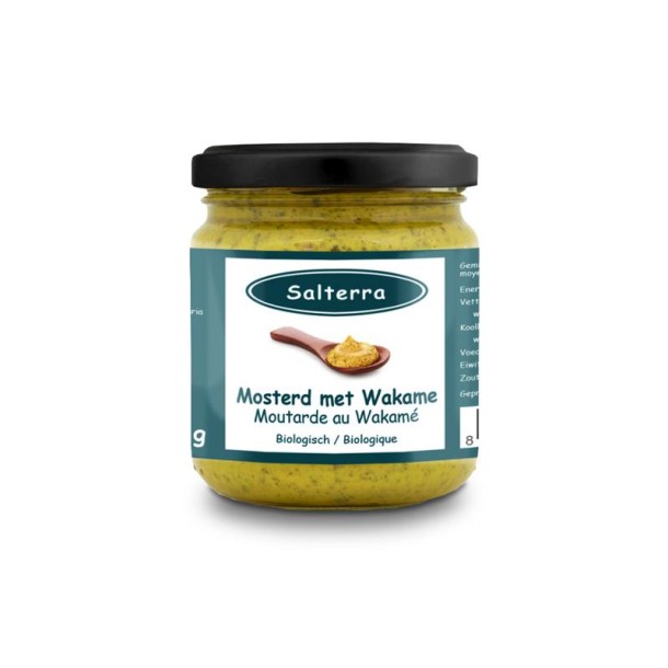 Salterra Mosterd met wakame bio (180 Gram)