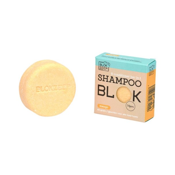 Blokzeep Shampoo & conditioner bar mango (60 Gram)