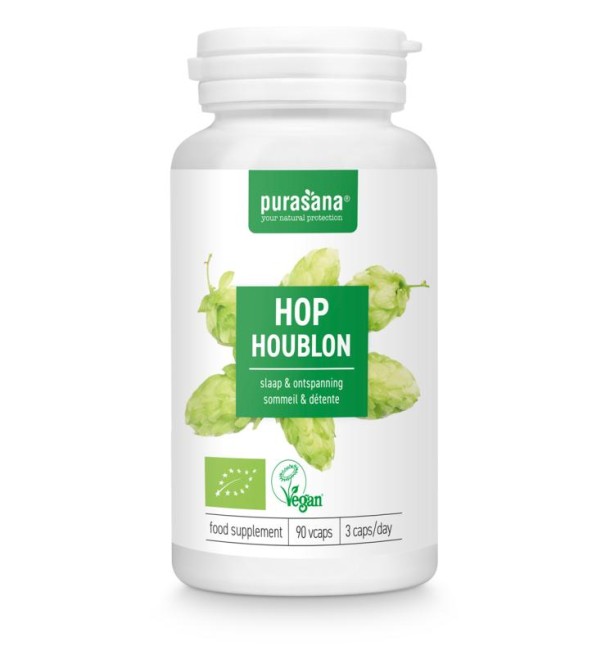 Purasana Hop vegan bio (90 Vegetarische capsules)