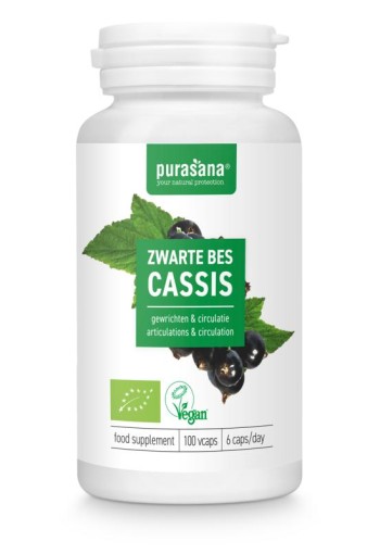 Purasana Zwarte bes vegan bio (100 Vegetarische capsules)