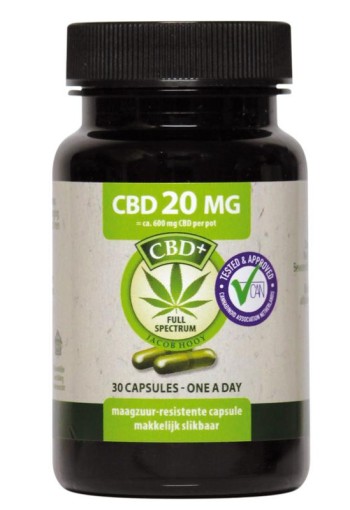 Jacob Hooy CBD Capsules 20mg (30 Capsules)