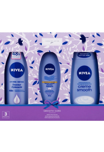 NIVEA Smooth Care Cadeauset 3 stuks