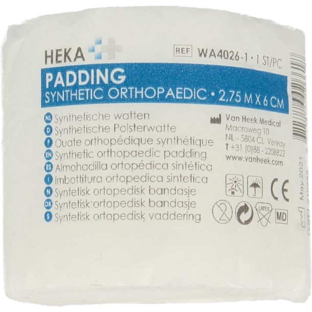 Heka Synthetische wattenrol 2.75 x 6cm (1 Rol)