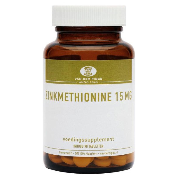 Van der Pigge Zinkmethionine 15mg (90 Tabletten)