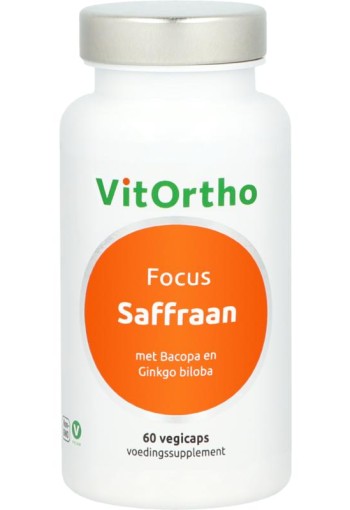 Vitortho Saffraan focus (60 Vegetarische capsules)
