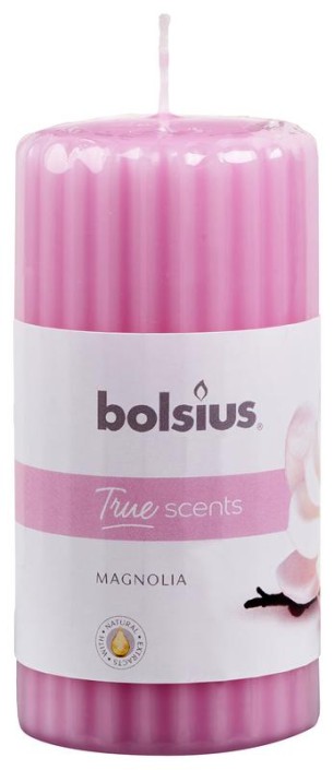 Bolsius True Scents stompkaars geur 120/58 magnolia (1 Stuks)