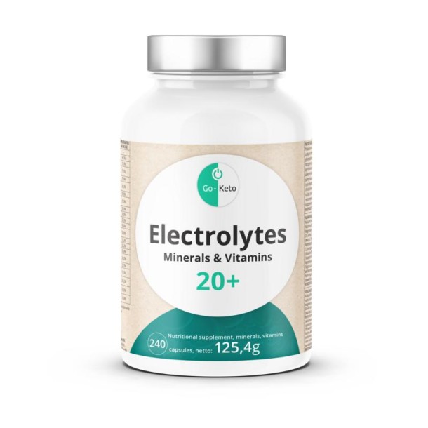 Go-Keto Premium Electrolyten, mineralen, vitaminen (240 Capsules)