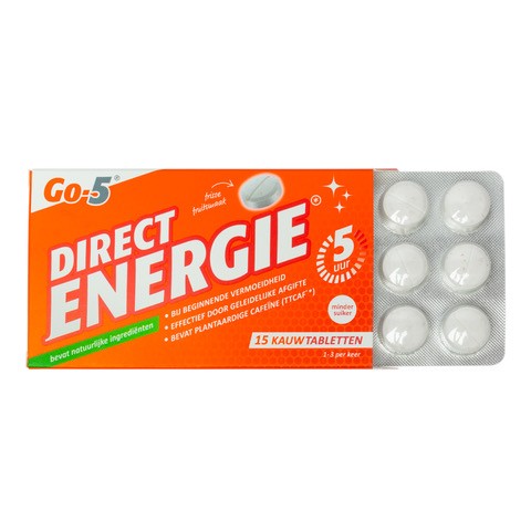 Go-5 Direct energy (15 Kauwtabletten)