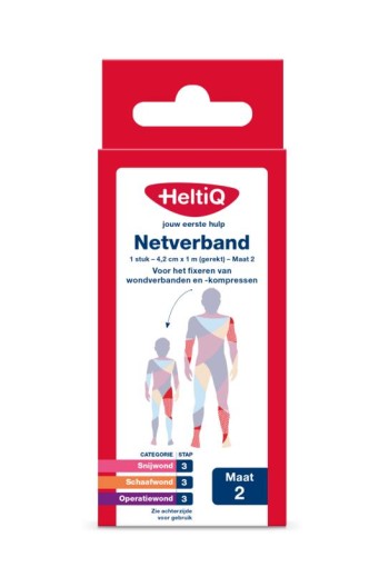 Heltiq Netverband 4,2cm x 1m (gerekt) maat 2 (1 Stuks)