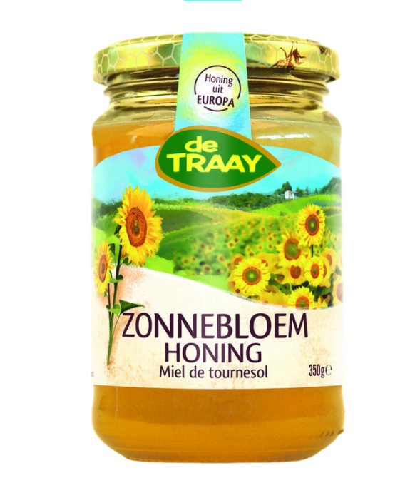 Traay Zonnebloem honing (350 Gram)