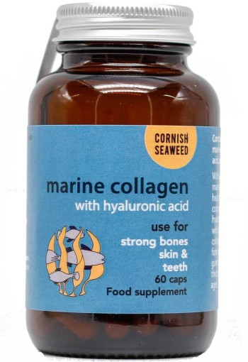 Cornish Seaweed Marine collageen, hyaluronzuur & kelp (60 Capsules)