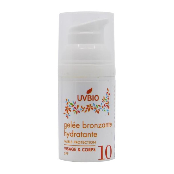 Uvbio Moisturizing tanning gel bio SPF10 (30 Milliliter)