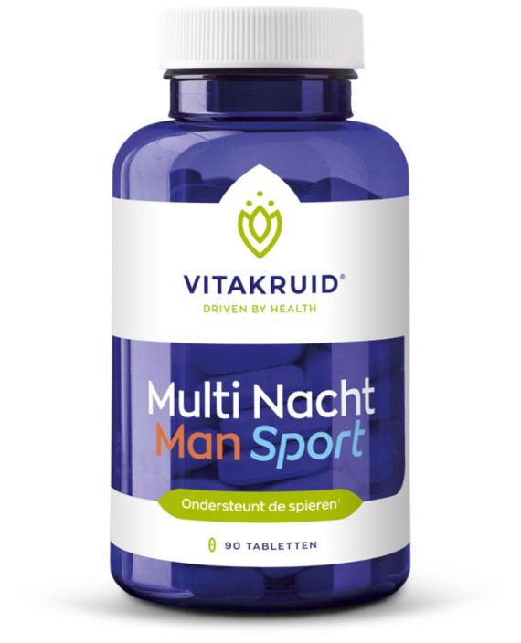 Vitakruid Multi Nacht Man Sport 100% Vegan (90 Tabletten)