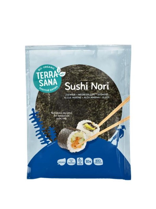 Terrasana Sushi nori geroosterd bio (25 Gram)