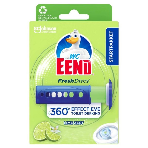 WC Eend Fresh disk houder lime (36 Milliliter)