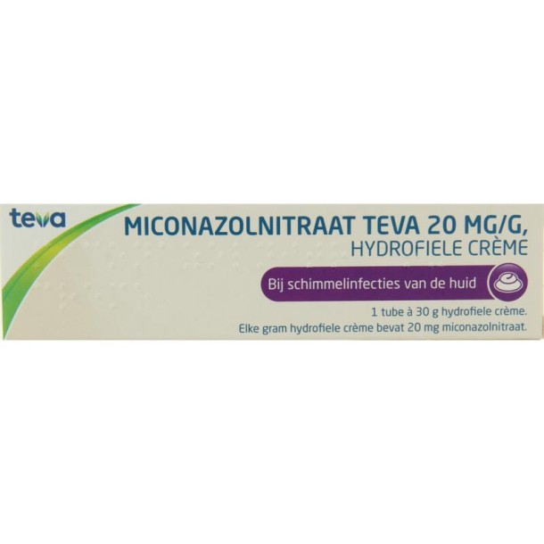Teva Miconazolnitraat creme (30 Gram)