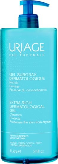 Uriage Extra rich dermatological gel sensitive skin (500 Milliliter)