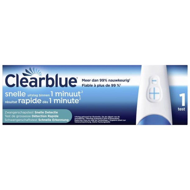 Clearblue Snelle detectie (1 Stuks)