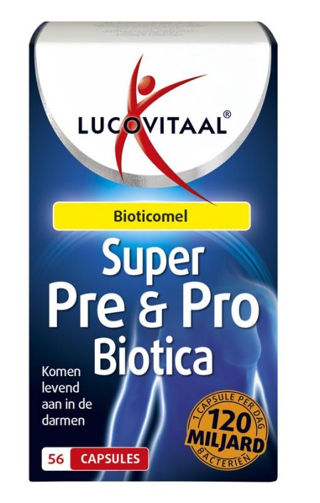 Lucovitaal Super pre & probiotica 120 miljard (56 Capsules)