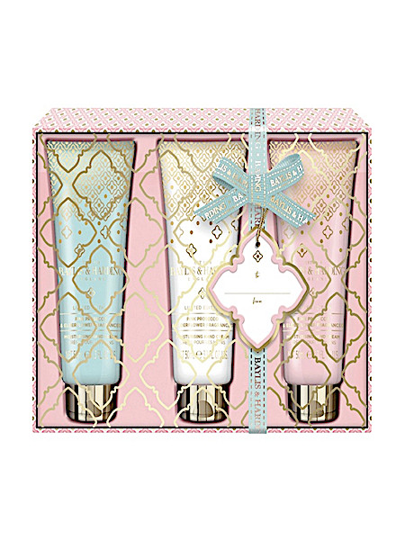 Baylis & Harding Pink Prosecco & Elderflower Hand Cream Geschenkset 3 stuks