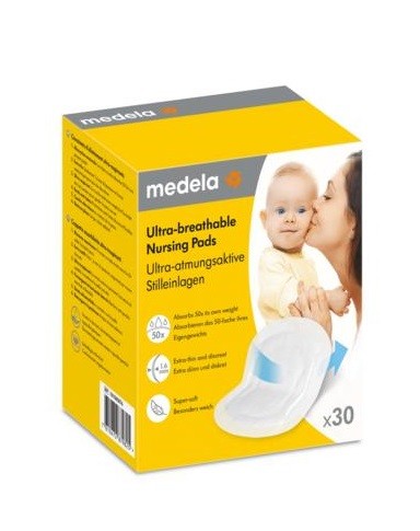 Medela Zoogcompressen ultra ademend (30 Stuks)