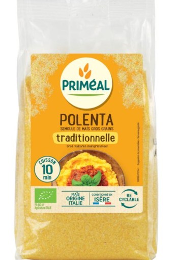 Primeal Polenta - maismeel met grote korrels bio (500 Gram)