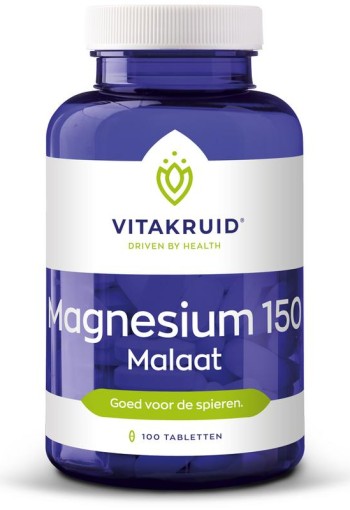 Vitakruid Magnesium 150 Malaat met Vitamine B6 (P-5-P) (90 Tabletten)