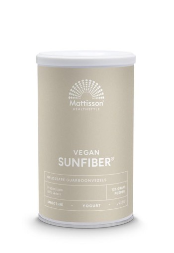 Mattisson Sunfiber oplosbare guarboonvezels vegan (125 Gram)