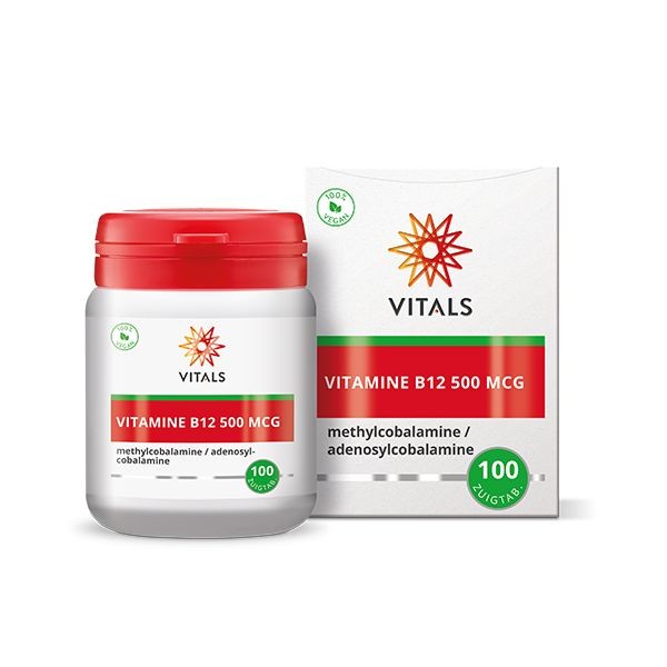 Vitals Vitamine B12 500mcg (100 Zuigtabletten)