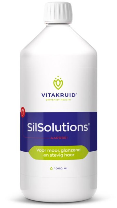 Vitakruid SilSolutions aardbei 1000 (1000 Milliliter)