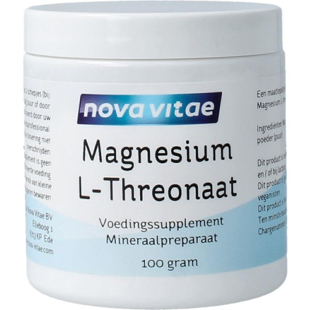 Nova Vitae Magnesium L-threonaat poeder (100 Gram)