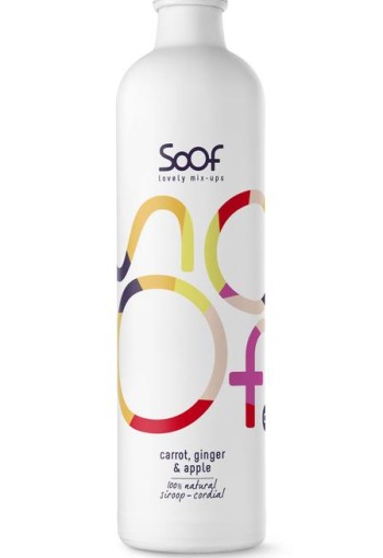 Soof Drinks Siroop wortel gember & appel (340 Milliliter)