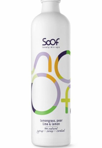 Soof Drinks Siroop citroengras peer limoen (340 Milliliter)