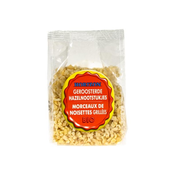 Horizon Geroosterde hazelnootstukjes bio (125 Gram)