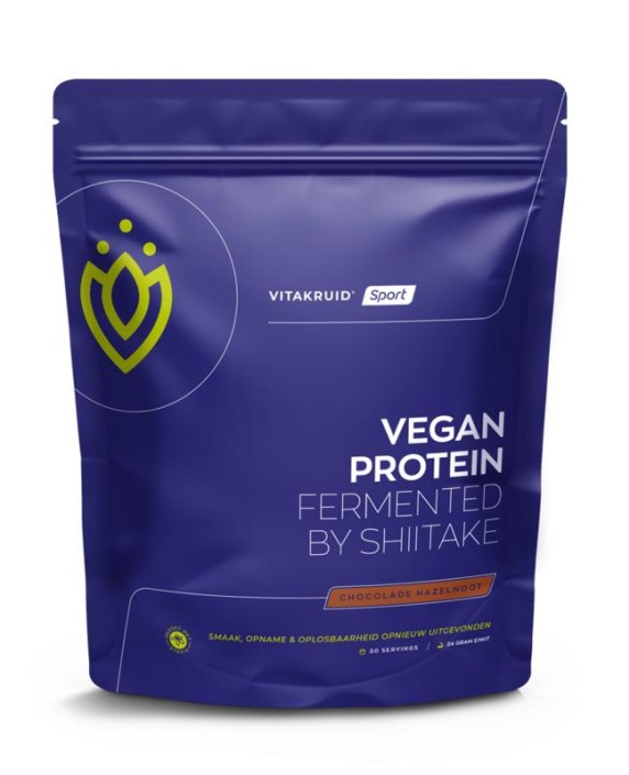 Vitakruid Vegan protein fermented by shiitake chocolade (921 Gram)
