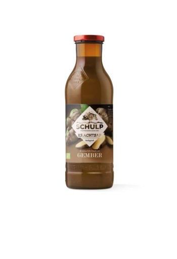 Schulp Krachtsap gembersap puur bio (750 Milliliter)