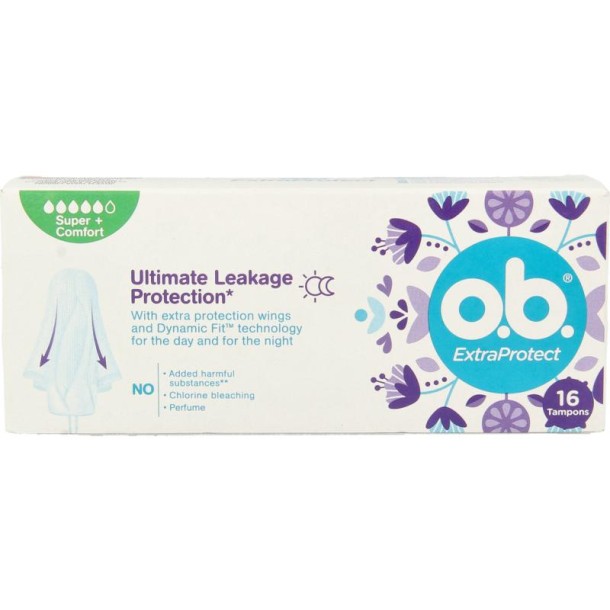 OB Tampons extra protect super plus (16 Stuks)