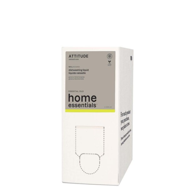 Attitude Afwasmiddel geranium & citroengras refill (2 Liter)
