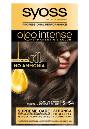 Syoss Color Oleo Intense 5-54 licht asbruin haarverf (1 Set)