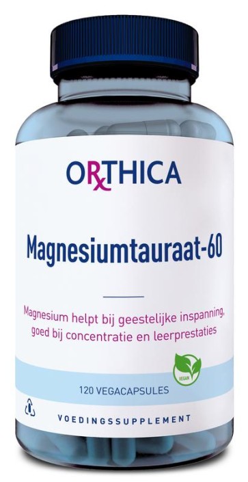 Orthica Magnesiumtauraat 60 (120 Vegetarische capsules)