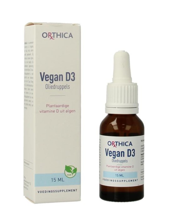 Orthica Vegan D3 olie druppels (15 Milliliter)
