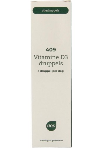 AOV 409 Vitamine D3 druppels 25mcg (15 Milliliter)