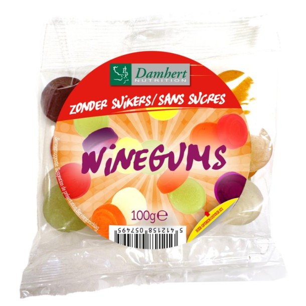 Damhert Winegums suikervrij (100 Gram)