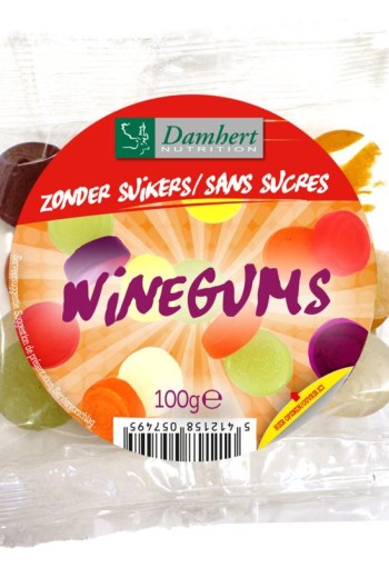Damhert Winegums suikervrij (100 Gram)